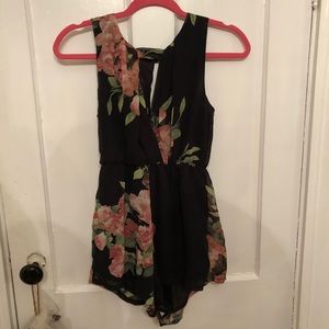 Floral Sheer Romper